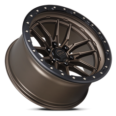 Lock Offroad Krawler 22x10 6x135 -18et 87.1 Matte Bronze w/ Matte Black Ring Wheel