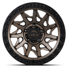 Lock Offroad Lunatic 17x9 6x139.7 -12et 106.2 Matte Bronze w/ Matte Black Ring Wheel