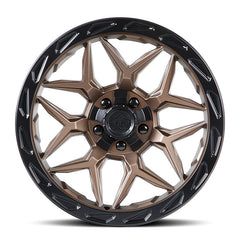 Lock Offroad Matrix 22x10 6x135/6x139.7 -18et 106.2 Matte Bronze w/ Matte Black Ring Wheel