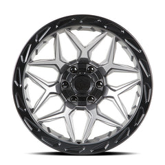 Lock Offroad Matrix 22x10 8x165.1/8x170 -18et 125.2 Matte Gray w/ Matte Black Ring Wheel