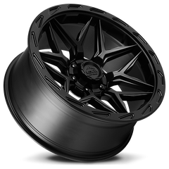 Lock Offroad Matrix 20x9 6x135/6x139.7 0et 106.2 Matte Black w/ Matte Black Ring Wheel