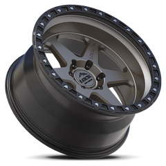 Lock Offroad Olympus 17x9 6x139.7 -12et 106.2 Matte Gray w/ Matte Black Ring Wheel