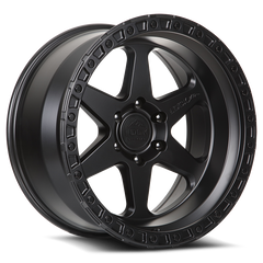 Lock Offroad Olympus 17x9 6x139.7 -12et 106.2 Matte Black w/ Matte Black Ring Wheel