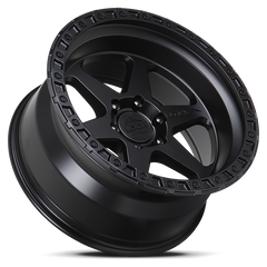 Lock Offroad Olympus 17x9 6x139.7 -35et 106.2 Matte Black w/ Matte Black Ring Wheel