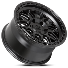 Lock Offroad Onyx 17x9 6x139.7 -12et 106.2 Matte Black w/ Matte Black Ring Wheel