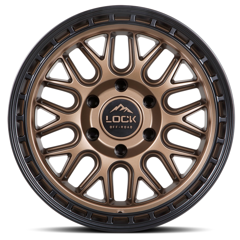 Lock Offroad Onyx 17x9 6x139.7 -12et 106.2 Matte Bronze w/ Matte Black Ring Wheel