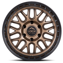 Lock Offroad Onyx 17x9 6x139.7 -12et 106.2 Matte Bronze w/ Matte Black Ring Wheel