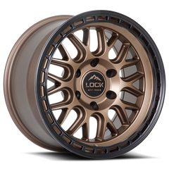 Lock Offroad Onyx 17x9 6x139.7 -12et 106.2 Matte Bronze w/ Matte Black Ring Wheel