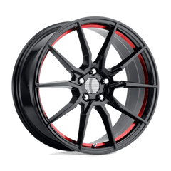 20X9 GLOSS BLACK RED MACHINED 30MM Performance Replicas Wheel