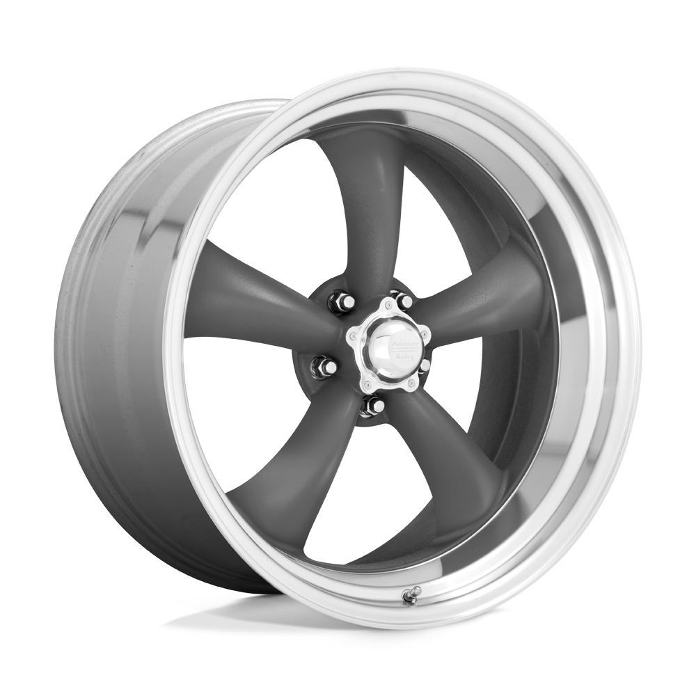 18X7 MAG GRAY MACHINED LIP 06MM American Racing Vintage Wheel