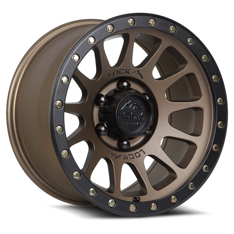 Lock Offroad Yosemite 20x10 6x139.7 -18et 106.2 Matte Desert Bronze w/ Matte Black Ring Wheel