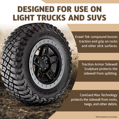 BFGoodrich - LT265/65R17/10 120/117Q BFG MUD-TERRAIN T/A KM3 RBL