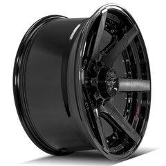 22x10 8x6.5" Gloss Black with Brushed Face & Tinted Clear for Chevrolet Avalanche 2500 2002-2007-213