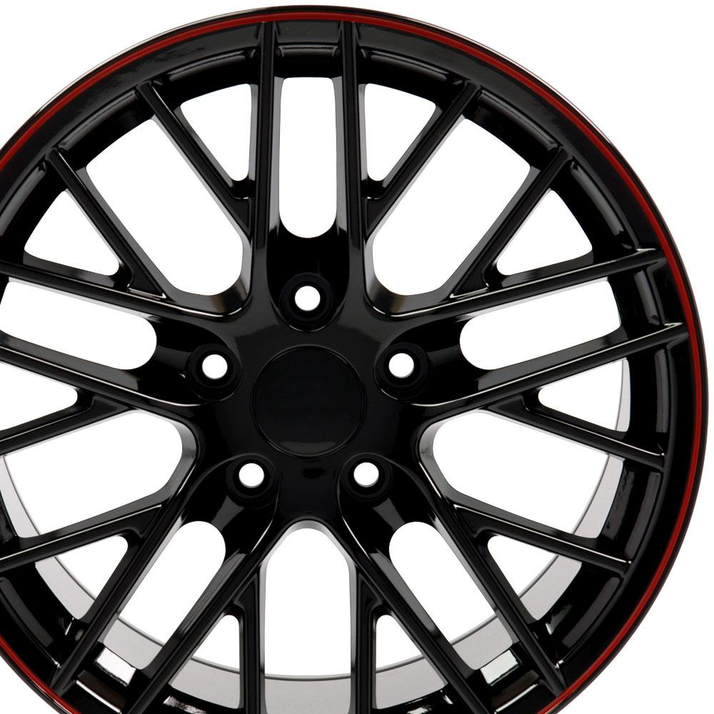 19" Replica Wheel CV08B Fits Chevrolet Corvette - C6 ZR1- Design One-Image-1