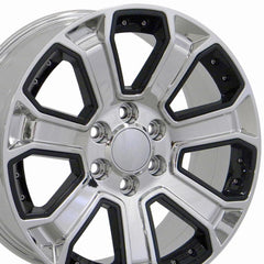 22" Replica Wheel CV93 Fits Chevrolet Silverado- Design Four-Image-2