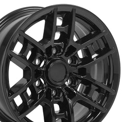 16" Replica Wheel fits Toyota Tacoma TRD - TY17 Black 16x7- Design One-Image-3